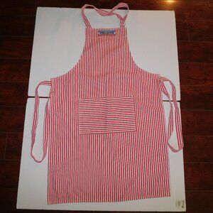 VTG 1990s Now Designs San Francisco Paris Bistro Red White Striped Apron